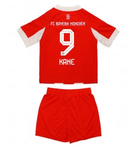 Bayern Munich Harry Kane #9 Jalkapallovaatteet Lasten Kotipeliasu 2025-26 Lyhythihainen (+ Lyhyet housut)